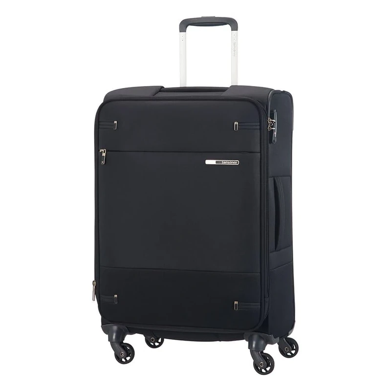Samsonite Base Boost - Spinner M extensible Suitcase, 66 cm, 67.5/73.5 l, Black (Black)