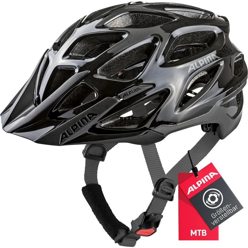 ALPINA Unisex - Adult, MYTHOS 3.0 cycling helmet, black-anthracite, 59-64 cm