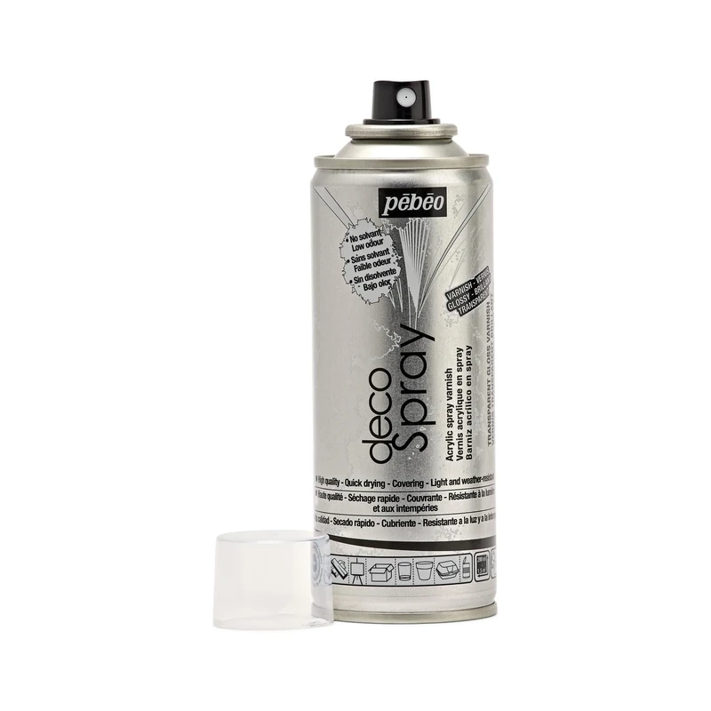 PEBEO 94012 200ml Transparent Gloss Varnish, Acrylic, 16.5 x 5.2 x 5.2 cm - Image 1