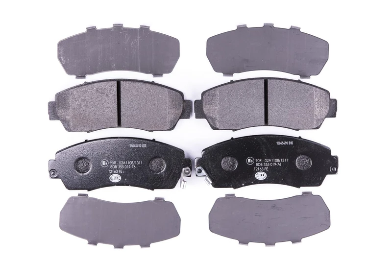 HELLA 8DB 355 019-761 Brake pad set - with acoustic wear warning - T2163 - for e.g. ACURA / HONDA