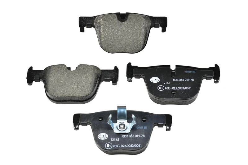 HELLA 8DB 355 019-781 Brake pad set - prepared for wear indicator - T2165 - for e.g. BMW - Image 1