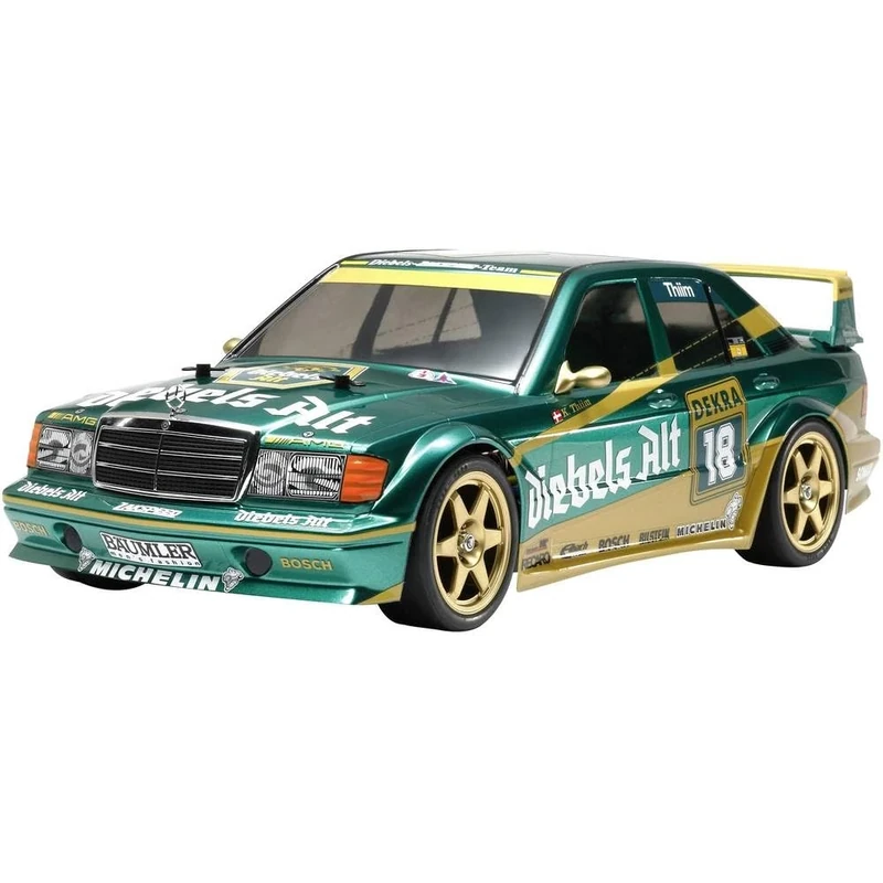 TAMIYA 58638 – "1:10 RC MB 190E Thief.Alt Zakspeed TT-01E Vehicle Green/Gold