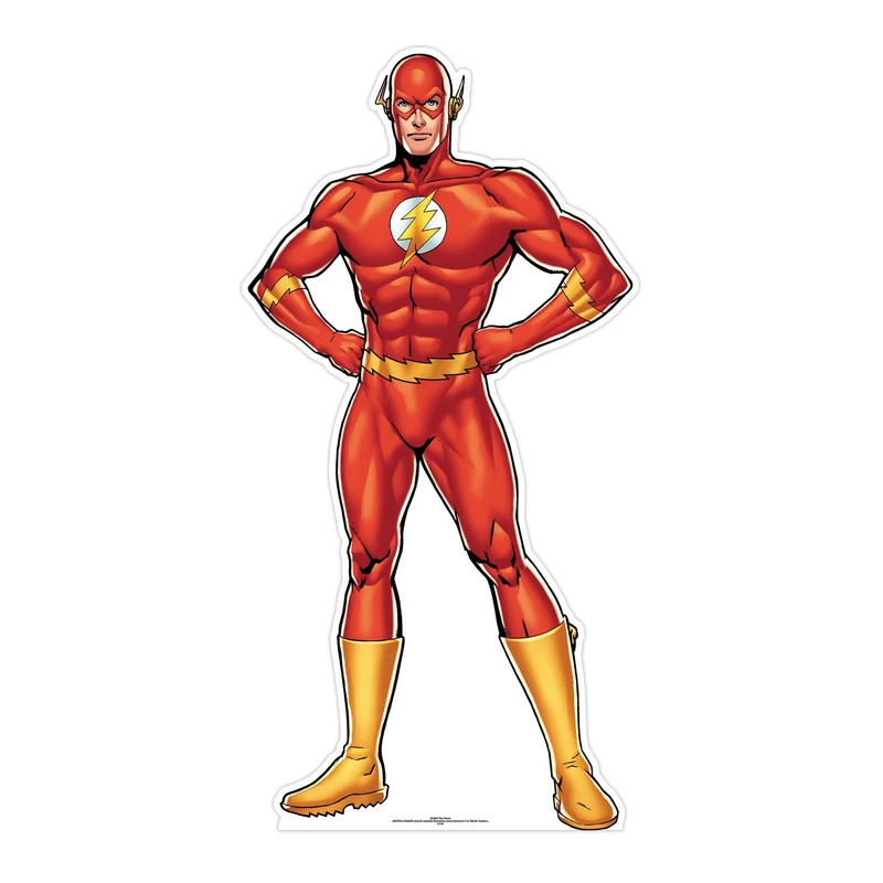 Star Cutouts Ltd The Flash (DC Comics) Life Size Cardboard Cut, Multi-Colour, 184 x 93 x 184 cm