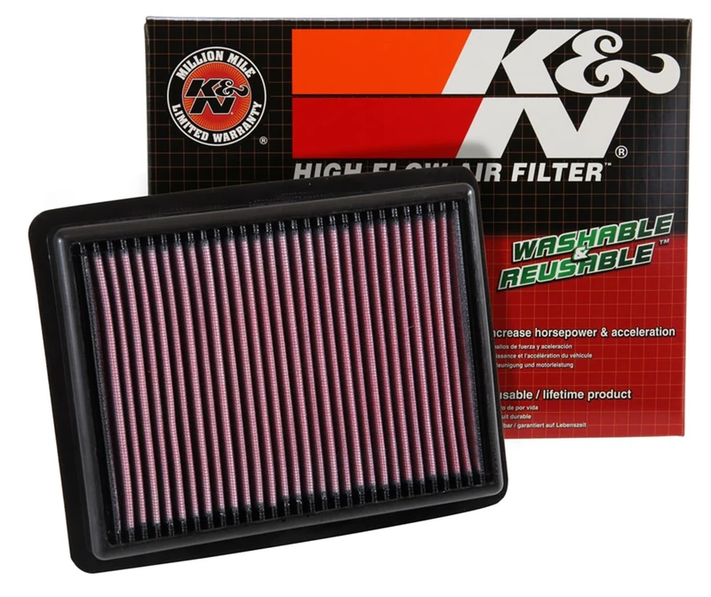 K&N Engine Air Filter: High Performance, Premium, Washable, Panel Filter: 2015-2017 (Civic IX Type R, Civic Type R), 33-3058