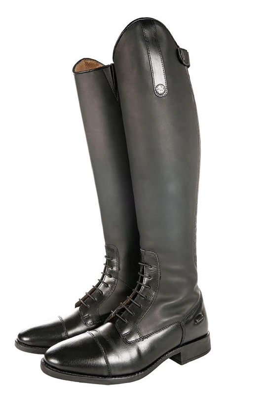 Hkm Adult riding boots-Sevilla, long-length/tight width9100 black36 trousers, 9100 black, EU 36