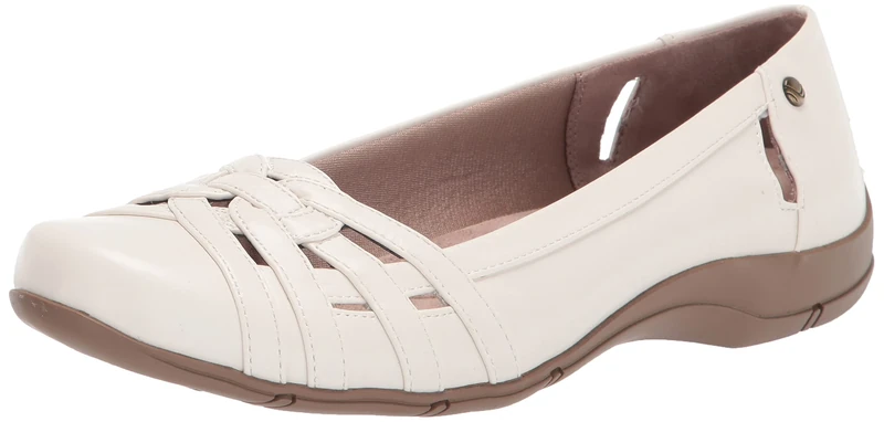 LifeStride Women's Diverse Flat, White Sand, 6.5 UK