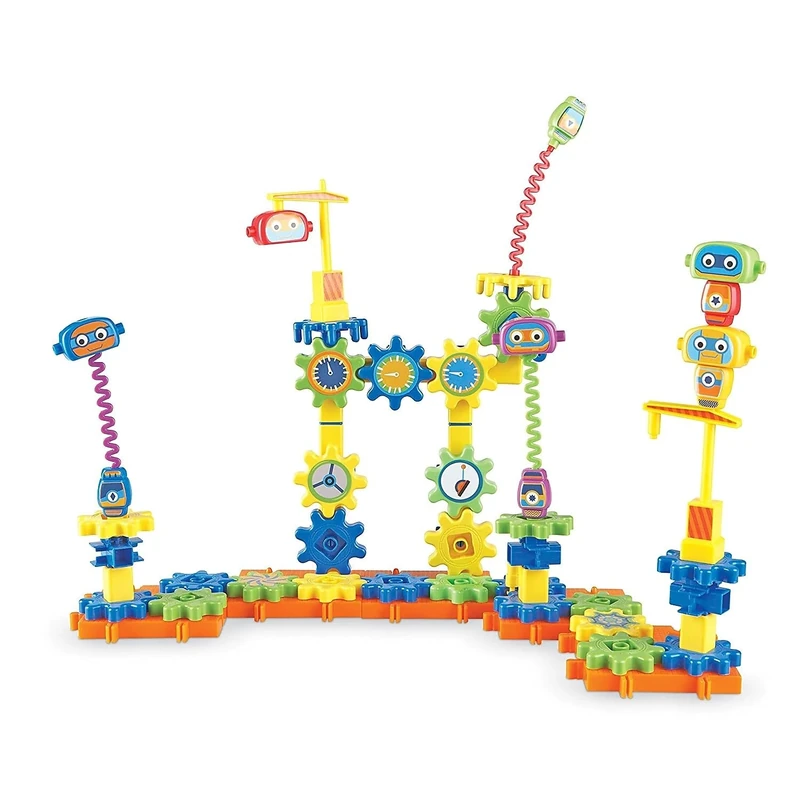Learning Resources Gears Gears Gears! Robot Factory Building Set. Gears & Construction Toy, STEM Toys, Gears for Kids