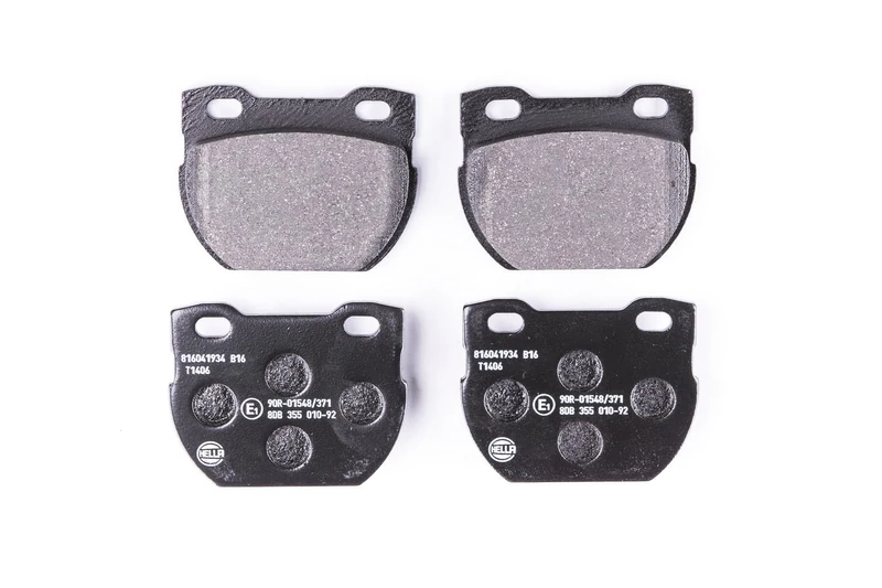 HELLA 8DB 355 010-921 Brake pad set - not prepared for wear indicator - T1406 - for e.g. LAND ROVER - Image 1