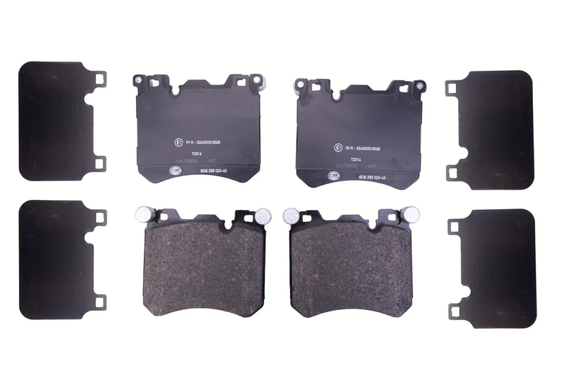 HELLA 8DB 355 020-431 Brake pad set - prepared for wear indicator - T2016 - for e.g. BMW / ROLLS-ROYCE