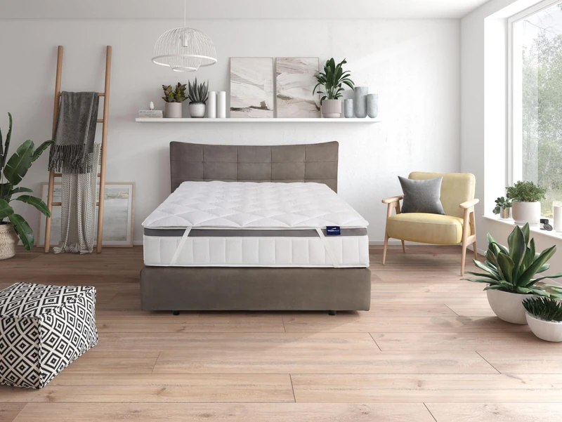 Traumnacht Comfort Microfaser Matratzenschoner, 90 x 200 cm, weiß