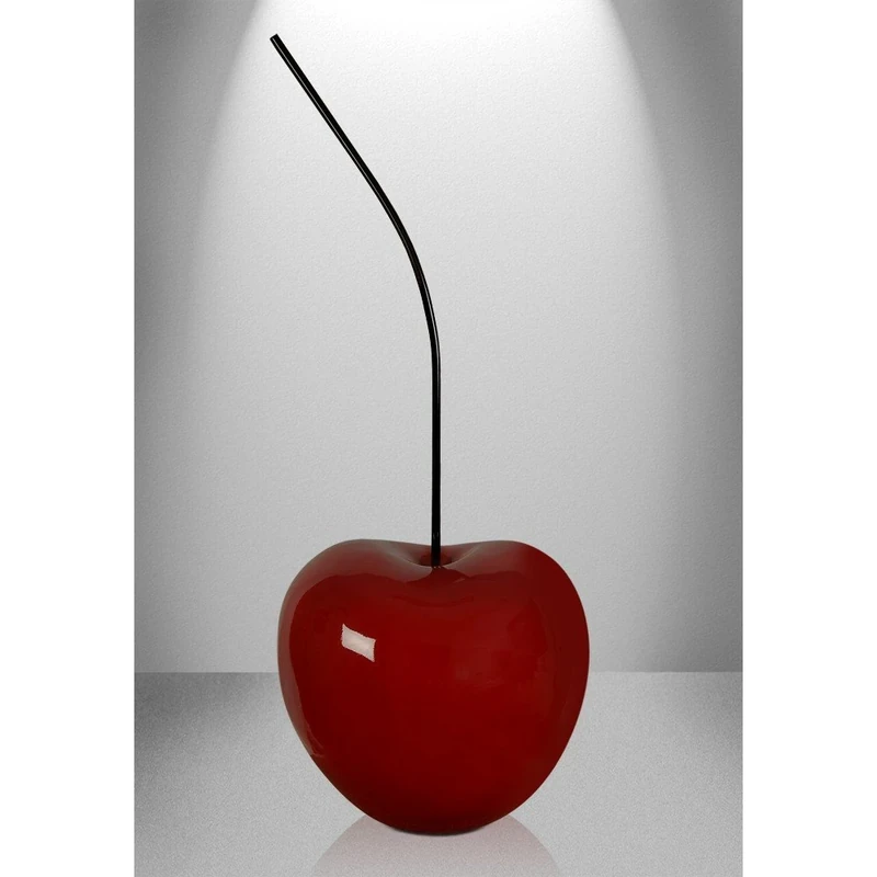 Arte dal Mondo Big Cherries Pop Art Design lacquared Resin Sculpture, Red, 66 x 27 x 24 cm