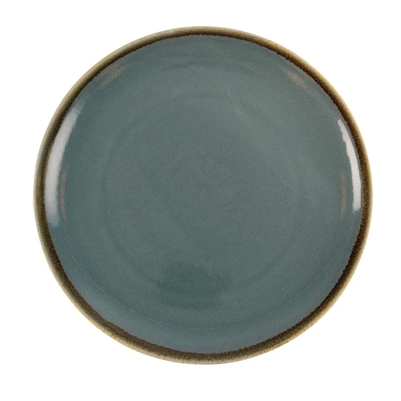 Olympia Kiln Round Plate Ocean 280mm 11 Rimmed Kitchen Serving Dishes 4pc
