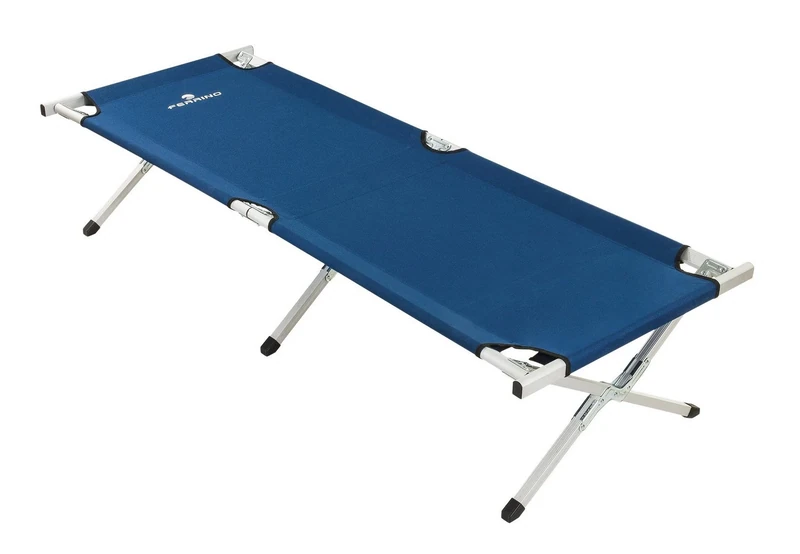 Ferrino Camping, Folding Adult Camp Bed Unisex, unisex adult, Campo, blue, 189 x 60 x 40 cm