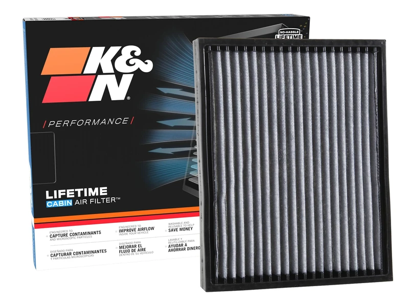 K&N Cabin Air filter compatible with Ford F150 2.7/3.5/5.0 2015- (VF2049)