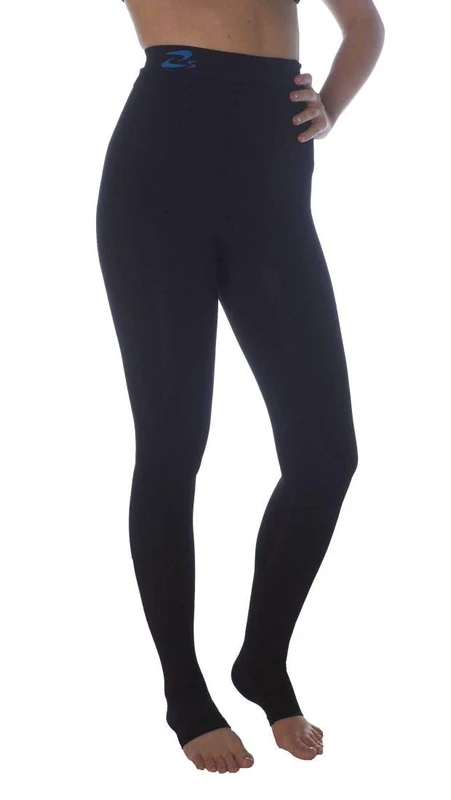 CzSalus Lipedema, Lymphedema support slimming compression leggins (Kl1 18-21 mmHg) - (Black, XXL)