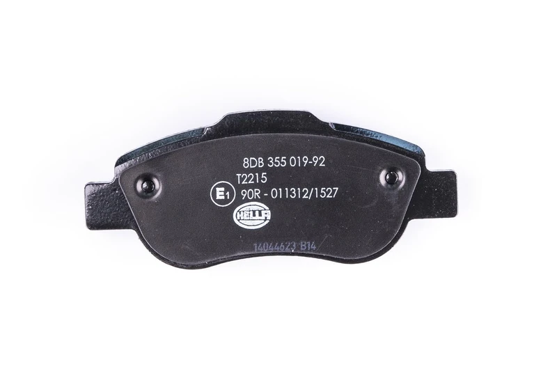HELLA 8DB 355 019-921 Brake pad set - with integrated wear warning contact - T2215 - for e.g. FIAT / FORD