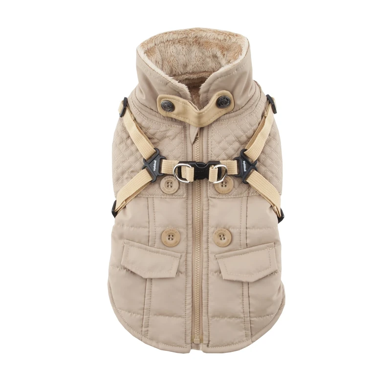 Puppia PAQD-VT1463 Wilkes Winter Coat XXL Beige