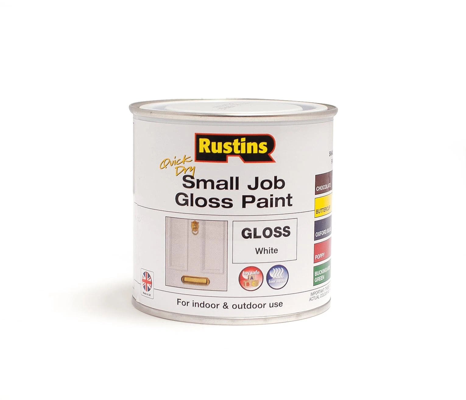 RUSTINS Small Job Gloss Paint White 250ml