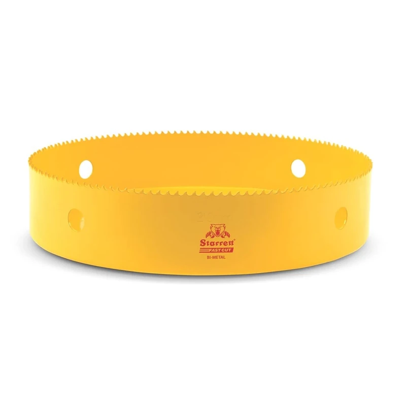 Starrett HSS Bi-Metal Hole Saw - FCH210M Fast Cut Extra Cobalt Hole Saw - For Stainless Mild Sheet Wood Plastic Various Materials - 210MM