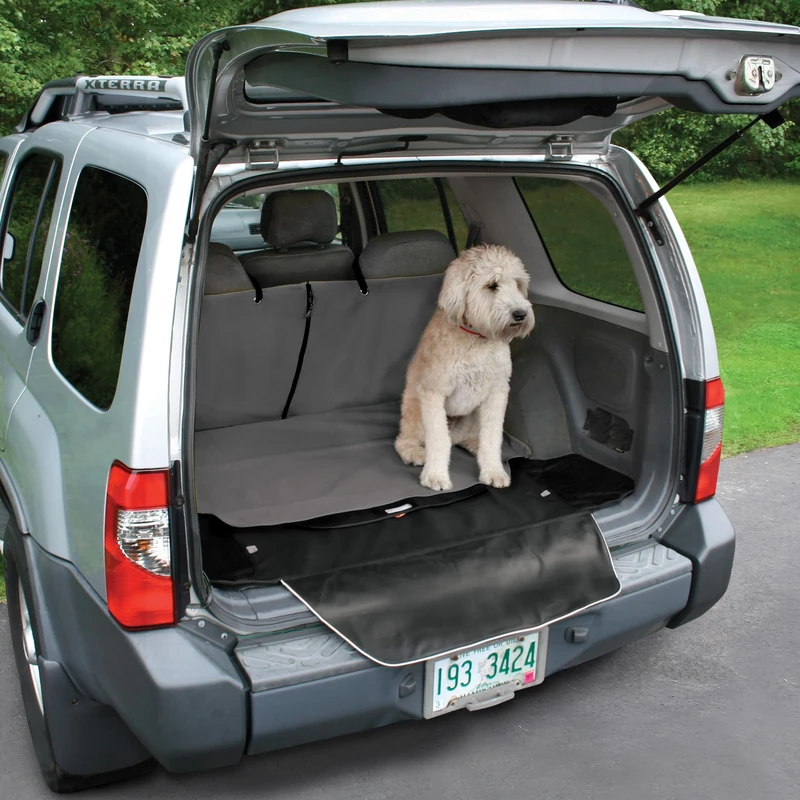 Kurgo Cargo Cape, Dog Car and SUV Boot Liner, Waterproof & Stain-Resistant, Includes Bumper Guard, Charcoal Grey