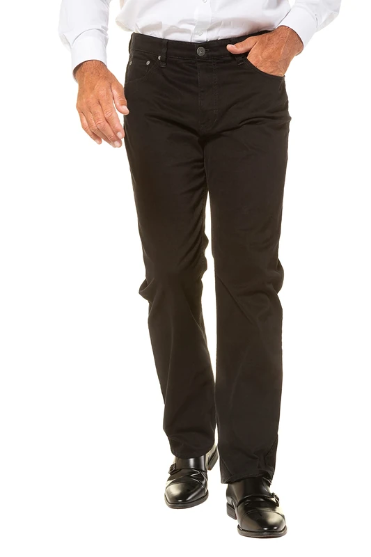 JP 1880 Men's Big & Tall 5 Pocket Twill Pants Black 56 702613 10-56