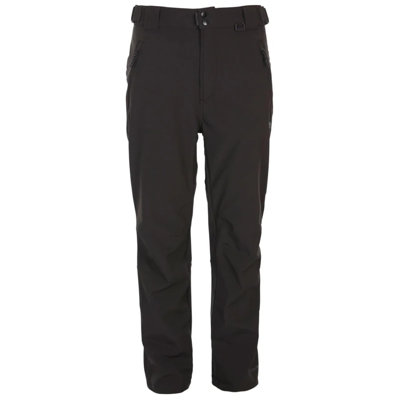Trespass Men's Softshell Trousers Hemic - Waterproof, Articulated Knee Darts, Side Waist Adjusters, 4 Zip Pockets, Woven, 94% Polyester / 6% Elastane - Image 1