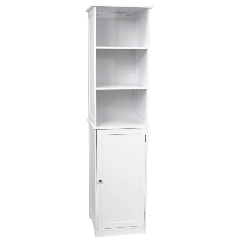 Bath Vida Priano Bathroom Cabinet Storage Cupboard Floor Standing Tallboy Unit, White