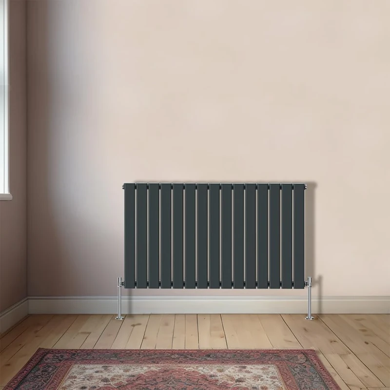 NRG Horizontal 600x1020mm - Single Flat Panel Column Designer Bathroom Central Heating Radiator Anthracite