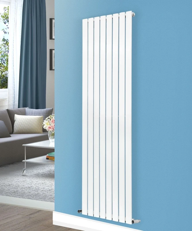 NRG Vertical 1600x544 Flat Panel Column Radiator Bathroom Central Heating Single White
