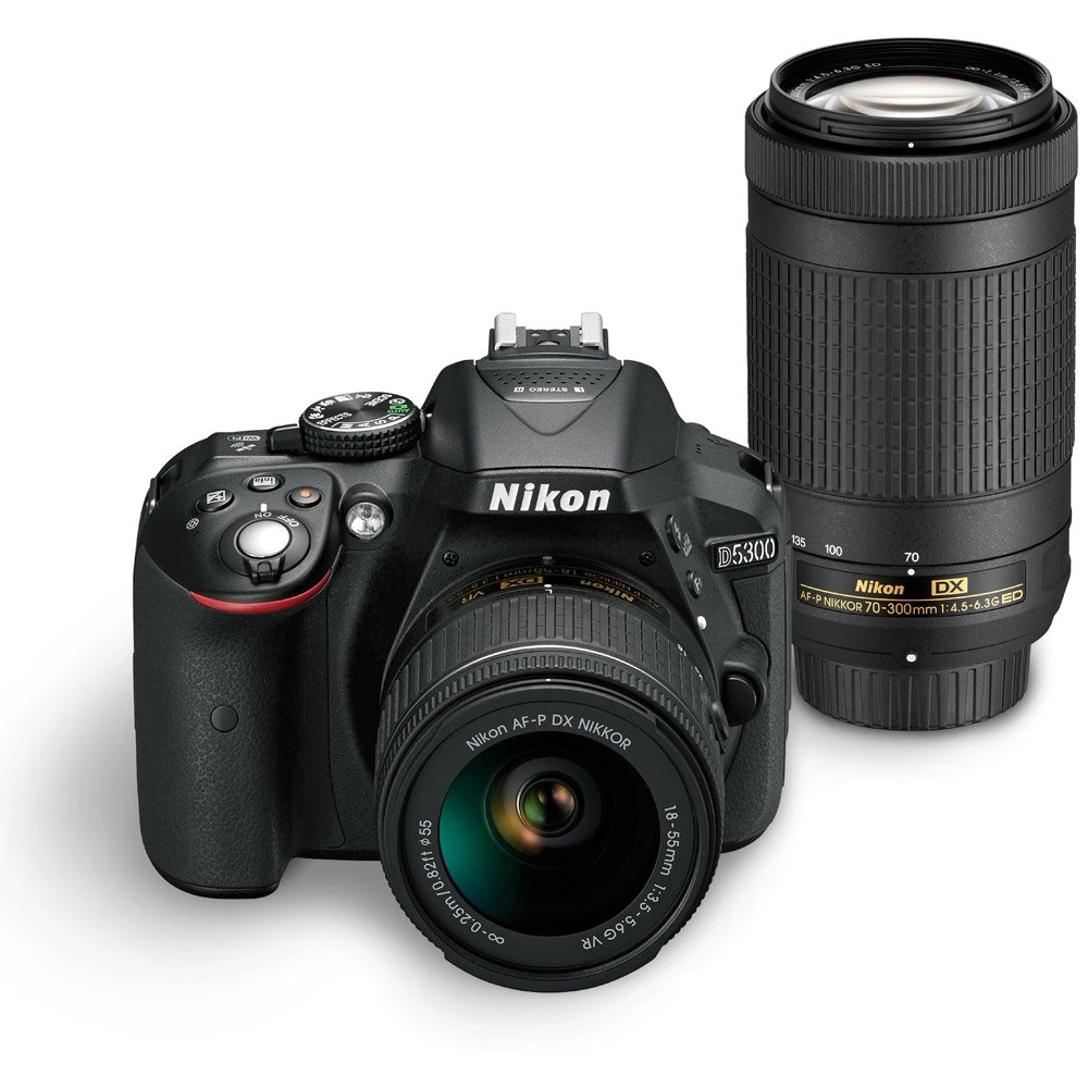 Nikon Dual Lens Kit for D5300 Digital SLR Camera Black