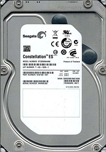 Seagate ST32000644NS 2TB 7.2k RPM 64MB 3.5" SATA-3Gb/s HDD
