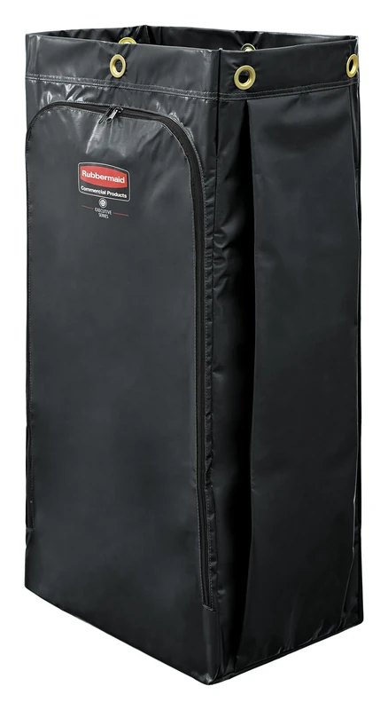 Rubbermaid Commercial Executive Series High Capacity Cleaning Cart Bag, 34 Gallon, Black, 1966886
