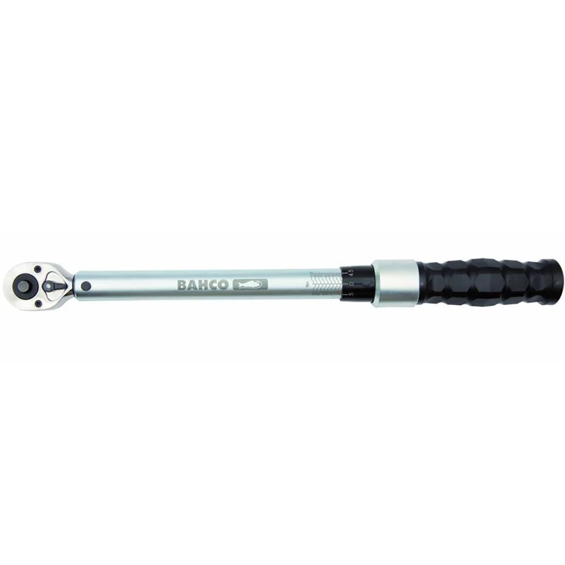 Bahco 7445-340 Mechanical Torque Wrench, Silver/Black, 1/2-Inch, 60-340 nm
