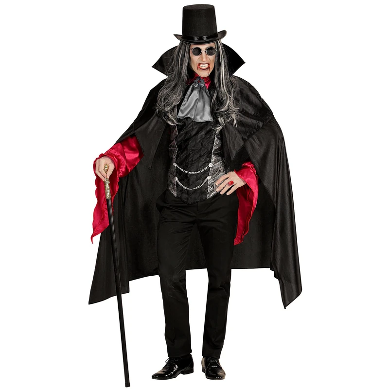 Widmann Adult Gothic Vampire Halloween Fancy Dress Costume-XL