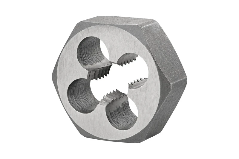 Dormer F202M6 Series F202 HSS Die Nut, Bright Finish, M6 x 1.00mm x 7mm