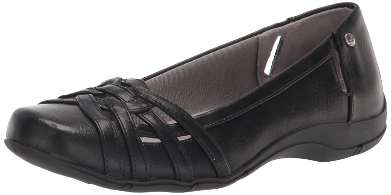 LifeStride Women's Diverse Flat, Black, 8 UK
