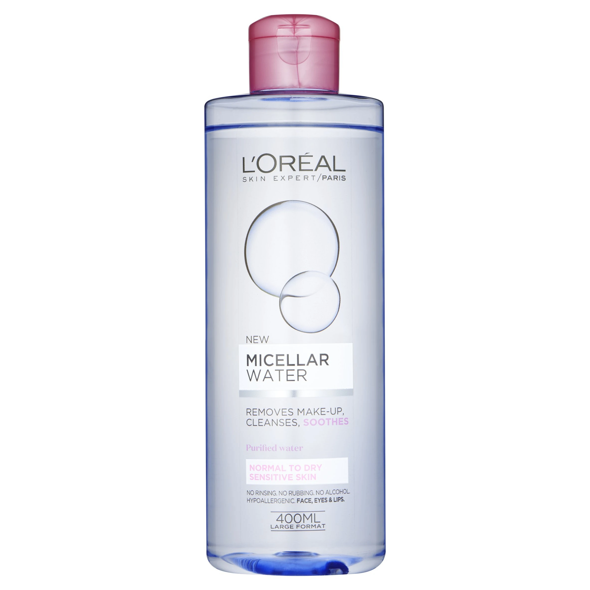 L'Oreal Paris Micellar Water Makeup Remover for Normal to Dry Skin 400 ml