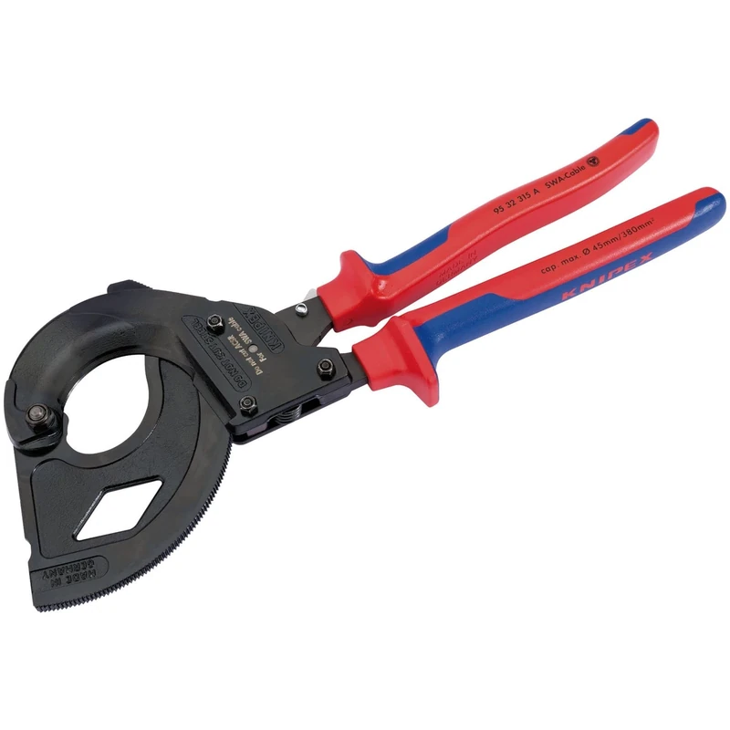 Draper 82575 Knipex 315mm Ratchet Action Cutter for SWA Cable, Black
