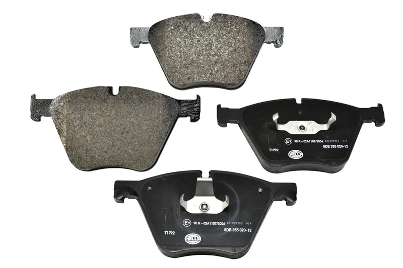 HELLA 8DB 355 020-121 Brake pad set - prepared for wear indicator - T1792 - for e.g. BMW