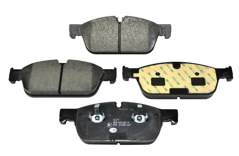 HELLA 8DB 355 020-141 Brake pad set - prepared for wear indicator - T2177 - for e.g. BRABUS / MERCEDES-BENZ