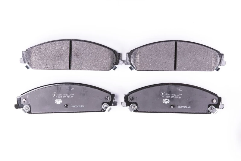 HELLA 8DB 355 011-891 Brake pad set - with acoustic wear warning - T1503 - for e.g. CHRYSLER / DODGE / LANCIA
