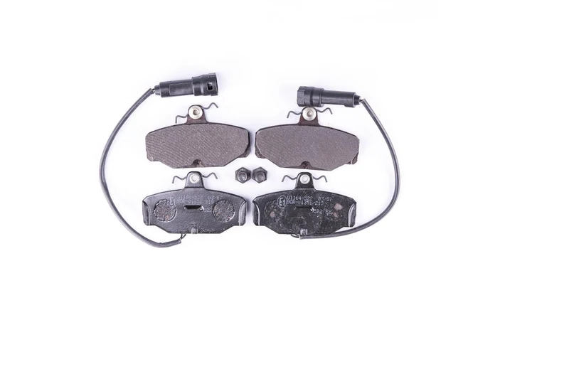 HELLA 8DB 355 017-631 Brake pad set - with integrated wear warning contact - T5007 - for e.g. FORD
