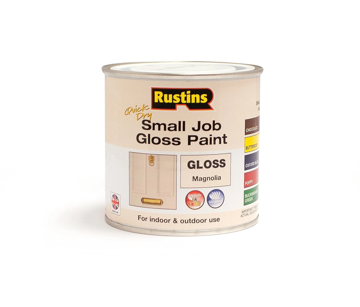 RUSTINS Small Job Gloss Paint Magnolia 250ml