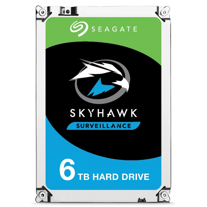 Seagate 6TB SkyHawk Surveillance 3.5-inch ST6000VX001 Hard Drive (SATA 6 Gb/s/256 MB/5900 RPM), Silver