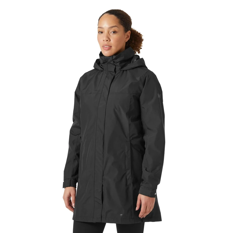 Helly Hansen Women's W Aden Long Coat, Black, 4XL