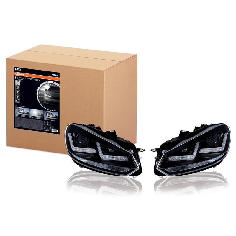 OSRAM LEDriving XENARC Black, LED, Headlight, LEDHL102-BK, 12V, 1 Set, LHD, Set of 2
