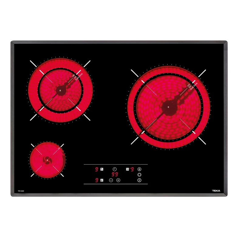Teka TR5300 - Hob (Fitted, vitroceramic), Black, 60 x 5 x 43.5 cm