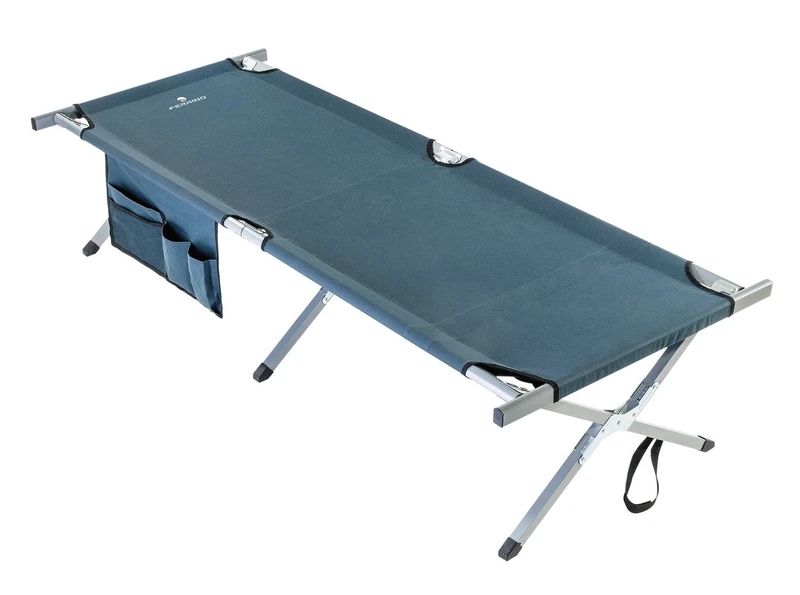 Ferrino Rescue Folding Camp Bed, Blue, 189 x 64 x 40 cm - Image 1