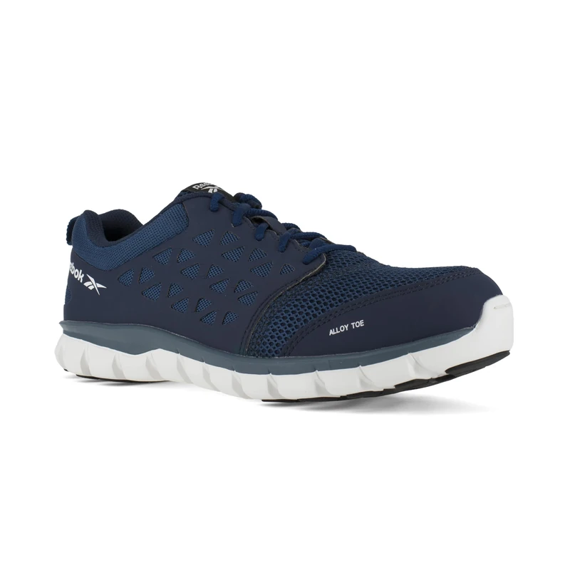 Reebok Work Men's Sublite Cushion Work RB4040 Industrial and Construction Shoe, Blue/Grey, 9.5 W US, Blue Grey, 9.5-W US Mens