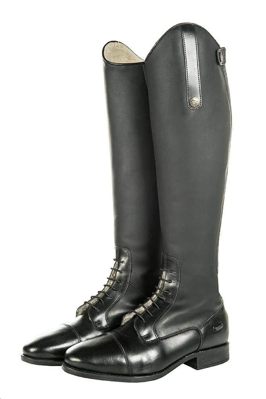 HKM Kids Sevilla Teddy standard Riding Boots, Black, 6